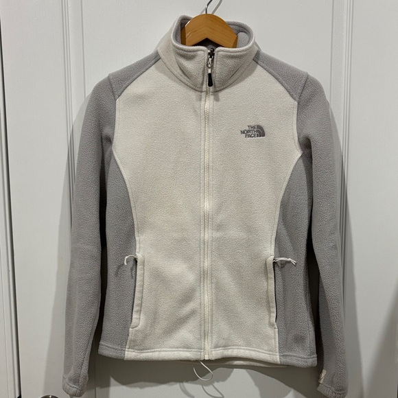 The North Face Jackets & Blazers - The North Face Women's Cream and Gray fleece Jacket size small